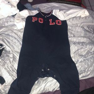 Infant polo onesie